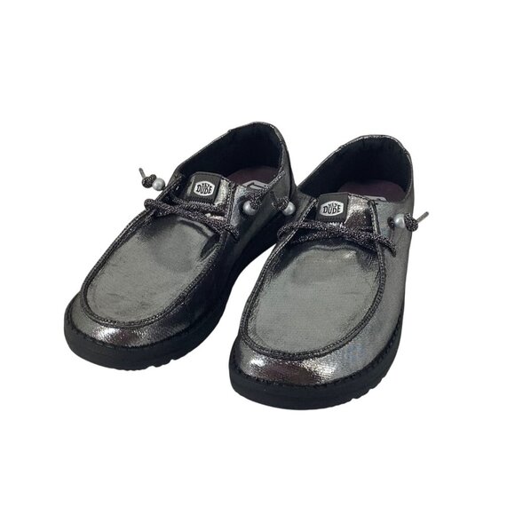 Hey Dude Womens Wendy Metallic Loafers Size 7 - Picture 1 of 8